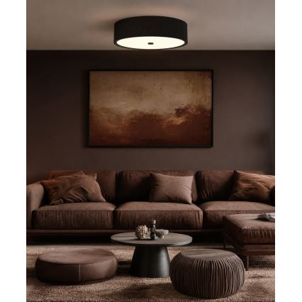 Open Design OR86591 - Candeeiro de teto ZALINDRO 6xE27/15W/230V Ø 74,5 cm preto