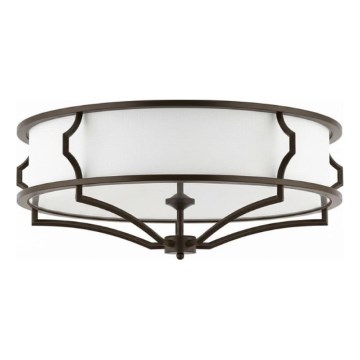 Open Design OR86607 - Candeeiro de tecto STESSO 4xE27/12W/230V Ø 65 cm castanho