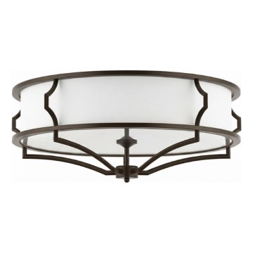 Open Design OR86614 - Candeeiro de tecto STESSO 6xE27/12W/230V diâmetro 85 cm castanho