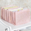 Organizador de armário 37,5x24,5x17,5 cm rosa