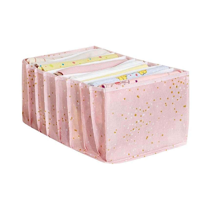 Organizador de armário 37,5x24,5x17,5 cm rosa