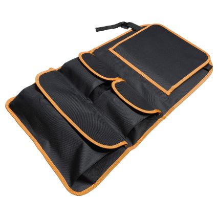 Organizador de carro com mesa 69,5x40,5 cm preto/laranja