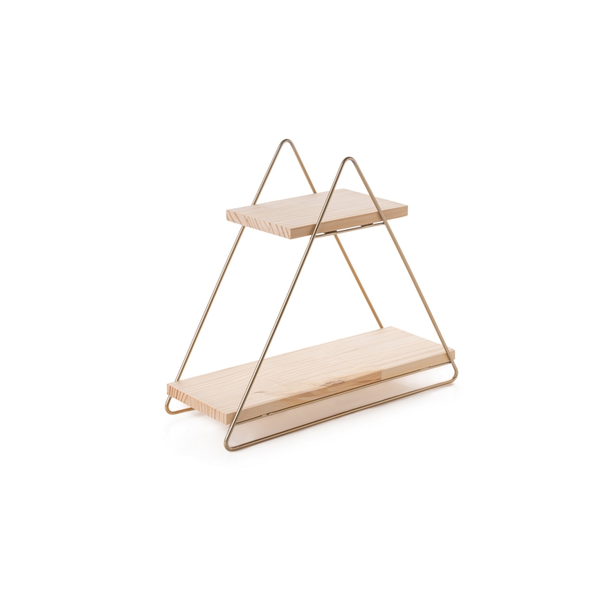 Organizador de prateleiras 35x40 cm dourado