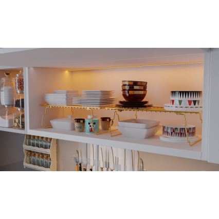 Organizador de prateleiras 42x19 cm dourado