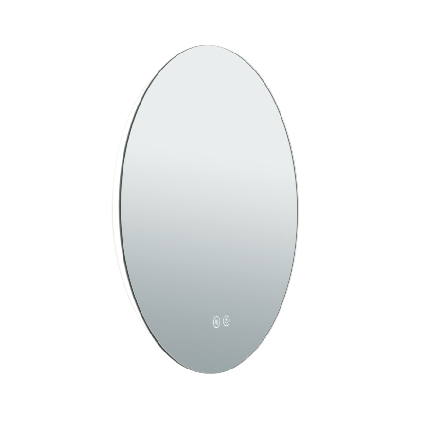 Espelho de parede para casa de banho com aquecimento LED e iluminação integrada FOCUS LED/18W/230V 3000/4200/6000K diâmetro 45 cm IP44