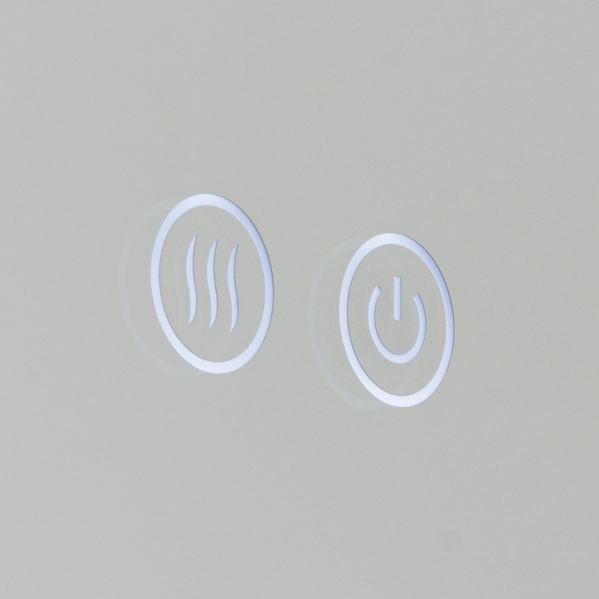 Espelho de parede para casa de banho com aquecimento LED e iluminação integrada FOCUS LED/18W/230V 3000/4200/6000K diâmetro 45 cm IP44