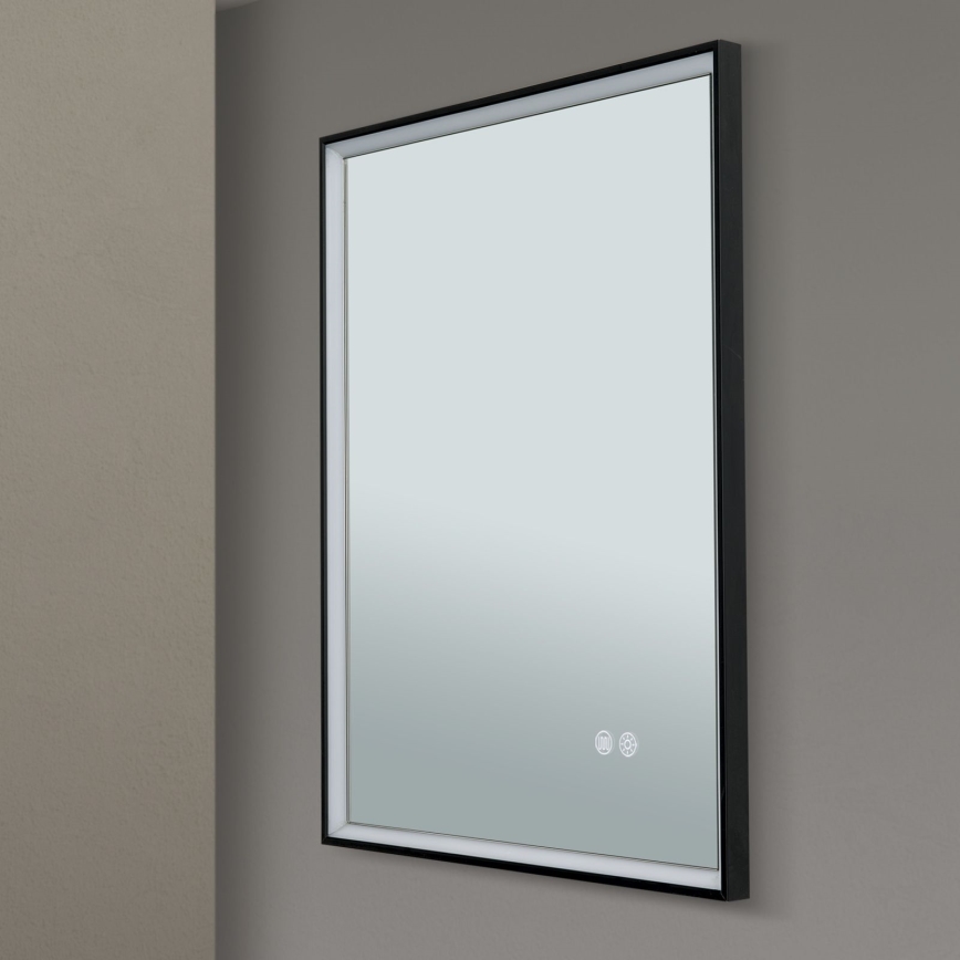 Espelho de parede aquecido para casa de banho com retroiluminação LED FRAME LED/48W/230V 3000/4000/6000K 60x45 cm IP44