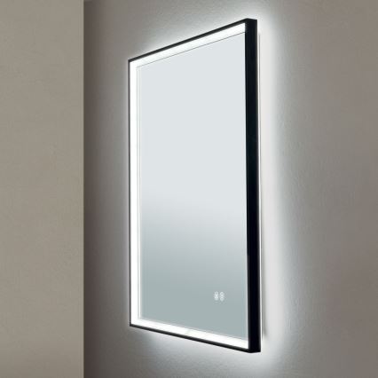 Espelho de parede para casa de banho com aquecimento LED e iluminação integrada FRAME LED/48W/230V 3000/4000/6000K 60x45 cm IP44