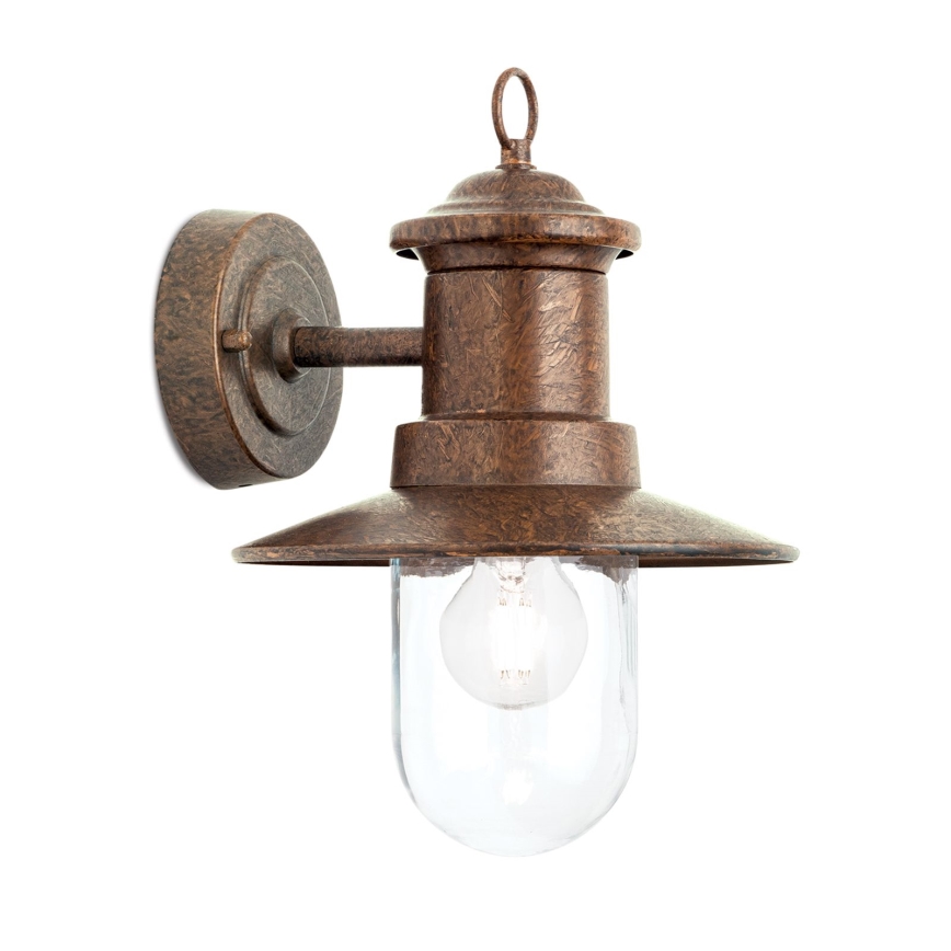 Candeeiro de parede exterior LEONIE 1xE27/60W/230V IP44 bronze