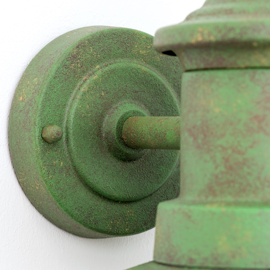 Candeeiro de parede exterior LEONIE 1xE27/60W/230V IP44 verde