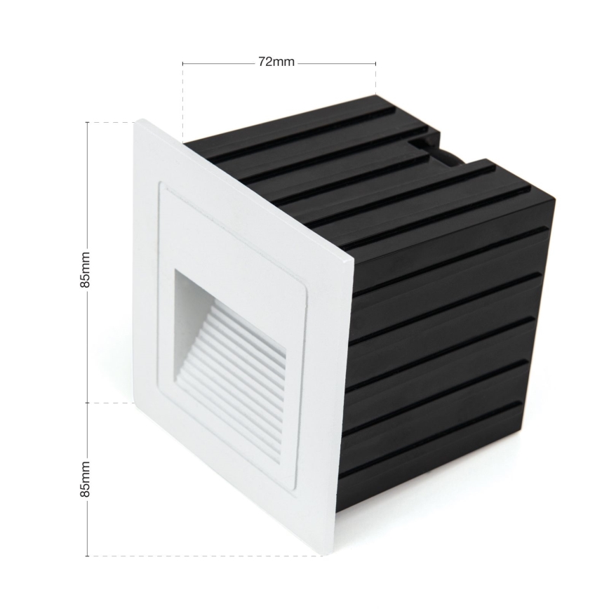 Luminária Embutida LED LORO LED/2W/230V IP65 branca