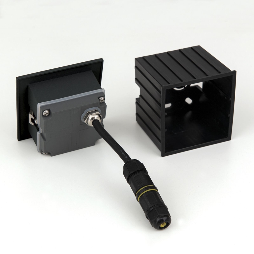 Luminária Embutida LED LORO LED/2W/230V IP65 preta