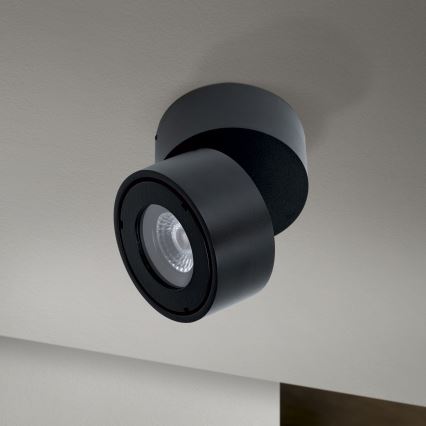 Luminária de embutir LED dimmerizável para banheiro HARVEY LED/15W/230V IP65 preta