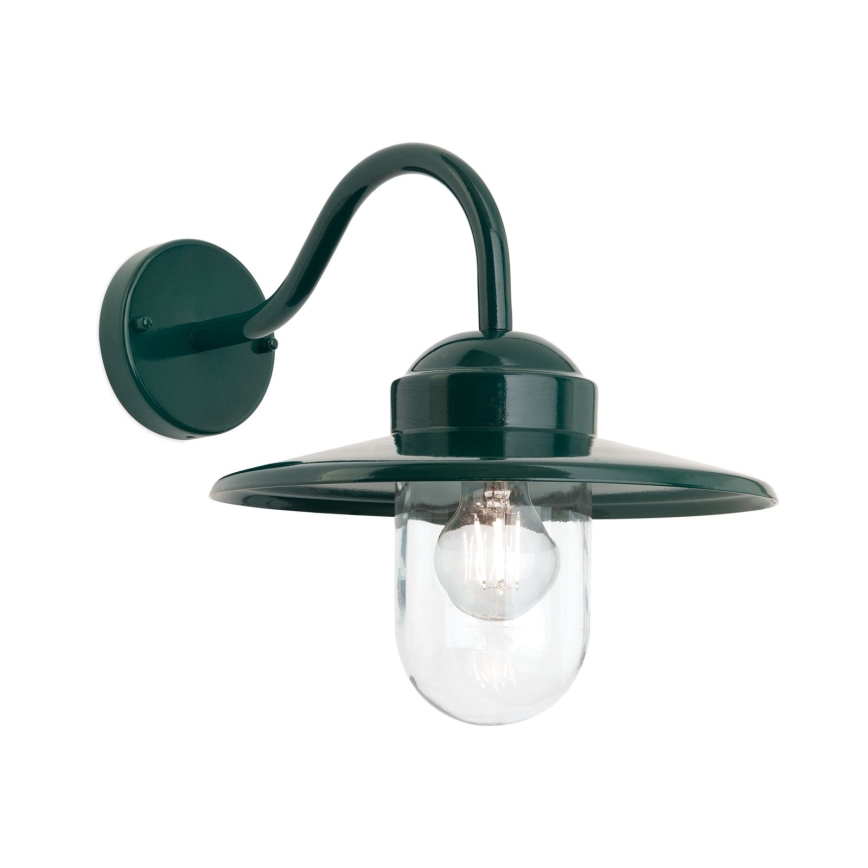 Candeeiro de parede exterior EDWARD 1xE27/60W/230V IP44 verde