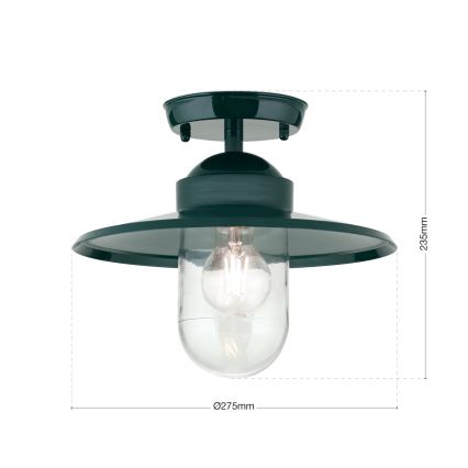 Candelabro fixo exterior EDWARD 1xE27/60W/230V IP44 verde