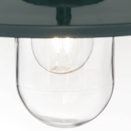 Iluminação suspensa exterior EDWARD 1xE27/60W/230V IP44 verde