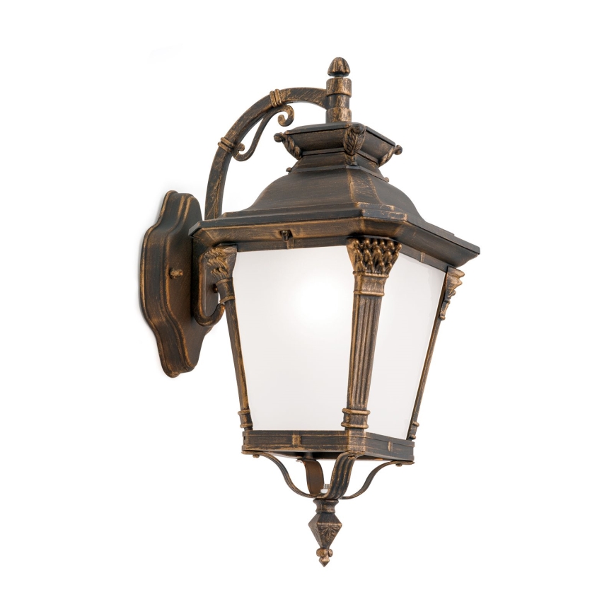 Aplique de parede exterior AIKO 1xE27/60W/230V IP23 bronze/pátina