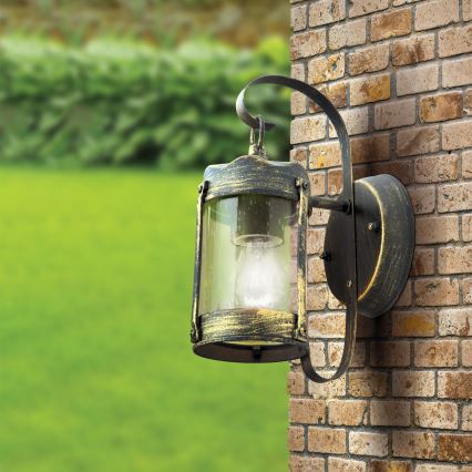 Aplique de parede exterior TAVERNA 1xE27/60W/230V IP23 bronze/patina