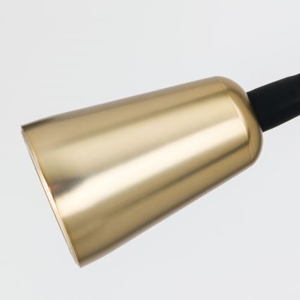 Candeeiro de parede flexível regulável DOTTY 1xGU10/10W/230V preto/latão