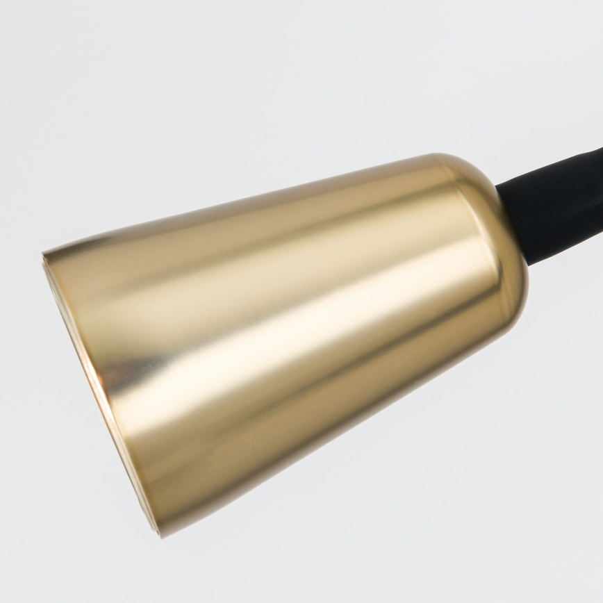 Candeeiro de parede flexível regulável DOTTY 1xGU10/10W/230V preto/latão