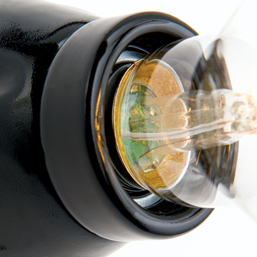 Aplique de parede FROST 1xE27/60W/230V preto