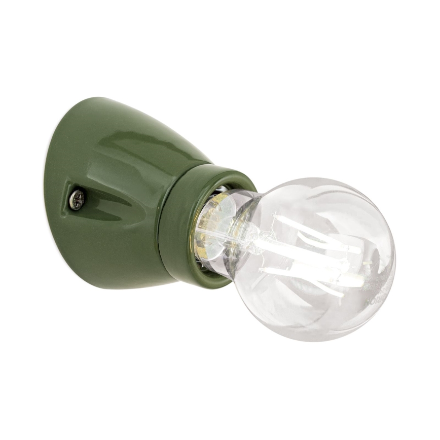 Aplique de parede FROST 1xE27/60W/230V verde