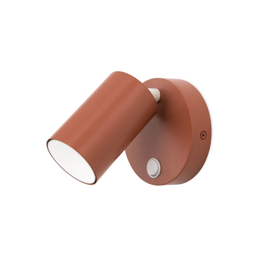 Aplique de parede orientável PENN 1xGU10/13W/230V, cor tijolo