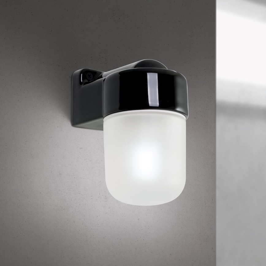 Candeeiro de parede OSTIA 1xE27/40W/230V preto