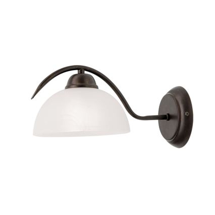 Aplique de parede RULA 1xE27/40W/230V branco/bronze
