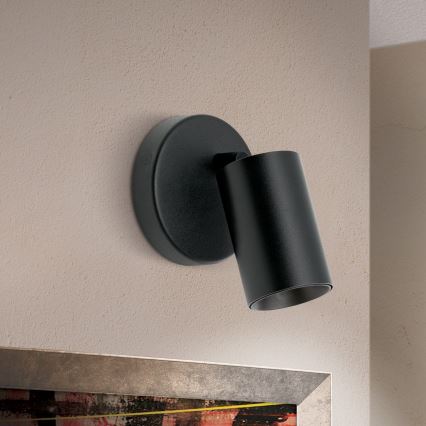 Aplique de parede SEAN 1xGU10/13W/230V preto
