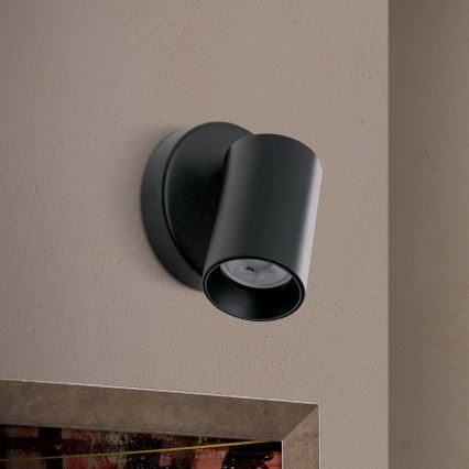 Aplique de parede SEAN 1xGU10/13W/230V preto