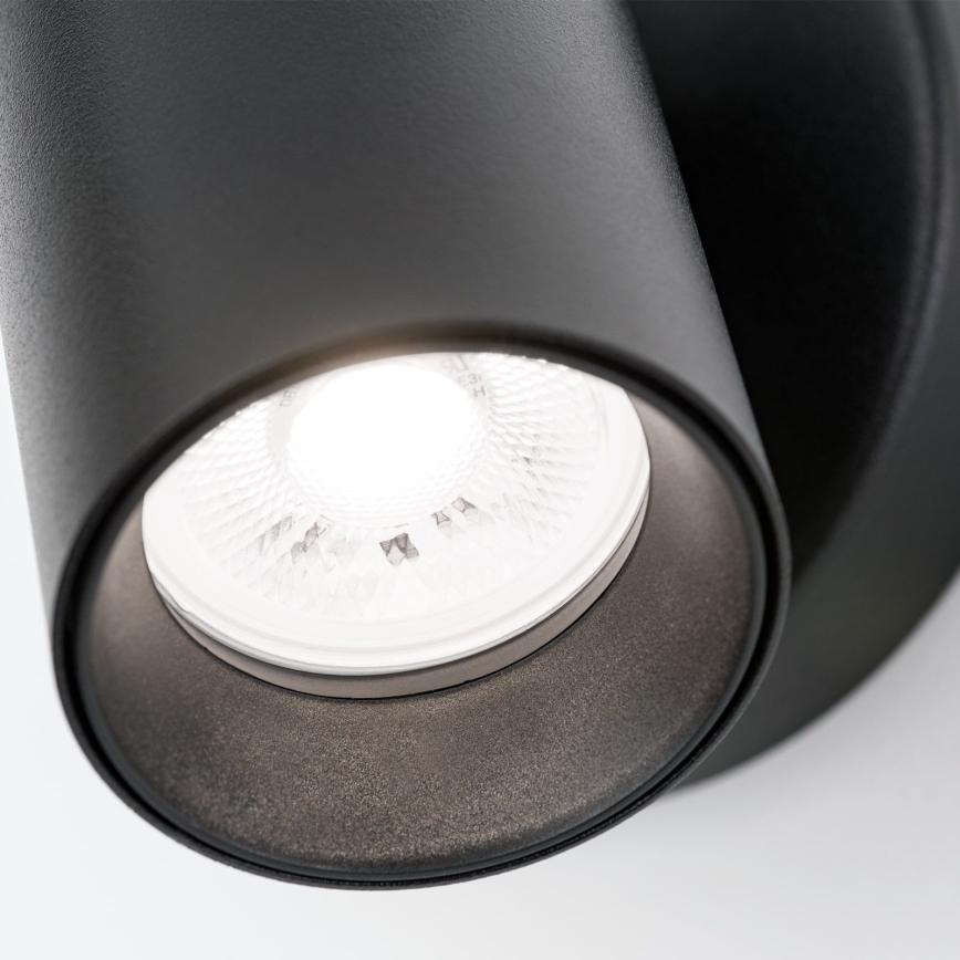 Aplique de parede SEAN 1xGU10/13W/230V preto