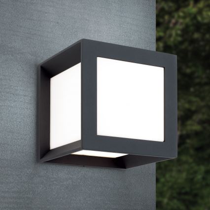 Candeeiro de exterior HENRY 1xE27/15W/230V 16x16 cm IP44 antracite