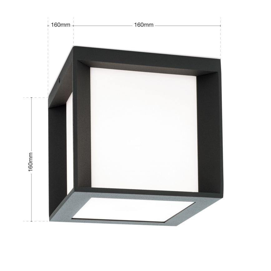 Candeeiro de exterior HENRY 1xE27/15W/230V 16x16 cm IP44 antracite