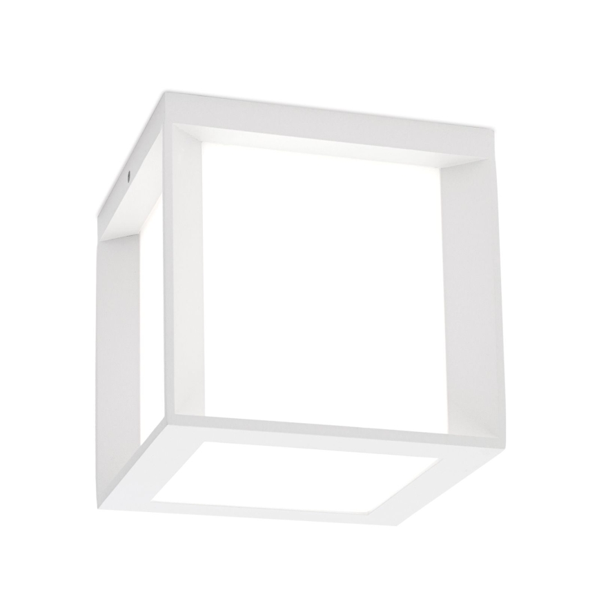 Candeeiro de exterior HENRY 1xE27/15W/230V 16x16 cm IP44 branco