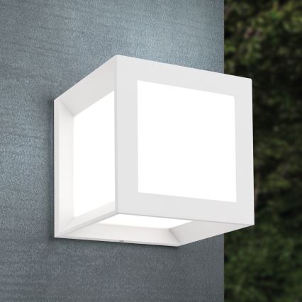 Candeeiro de exterior HENRY 1xE27/15W/230V 16x16 cm IP44 branco