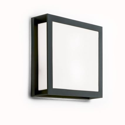 Candeeiro exterior HENRY 2xE27/15W/230V 26x26 cm IP44 antracite