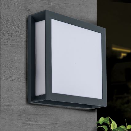 Candeeiro exterior HENRY 2xE27/15W/230V 26x26 cm IP44 antracite