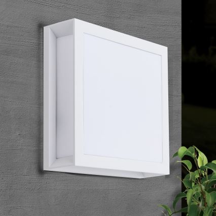 Luminária exterior HENRY 2xE27/15W/230V 26x26 cm IP44 branca