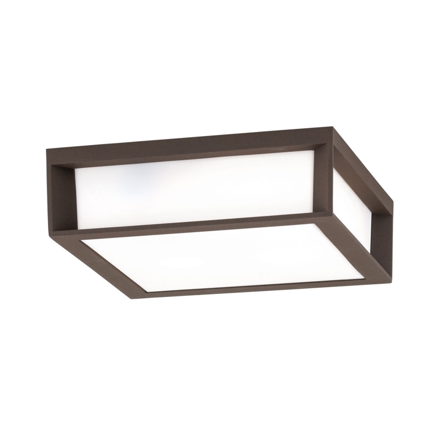 Candeeiro de exterior HENRY 2xE27/15W/230V IP44 castanho