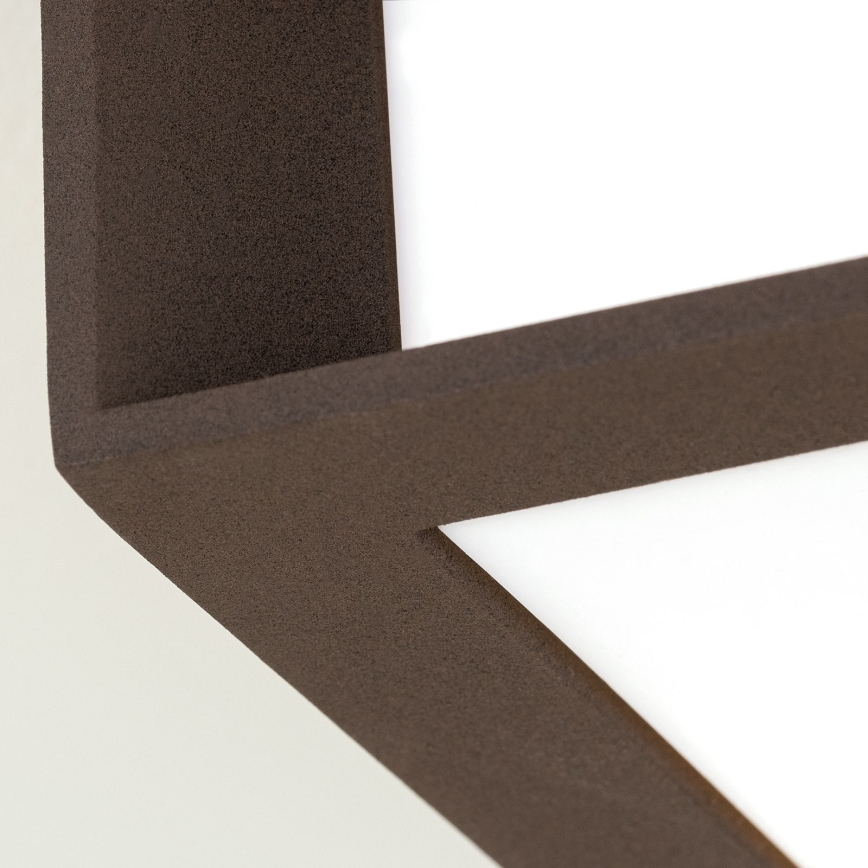 Candeeiro de exterior HENRY 2xE27/15W/230V IP44 castanho