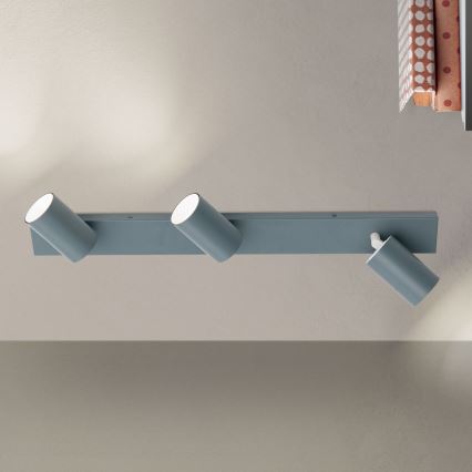 Candeeiro de focos PENN 3xGU10/13W/230V cinzento
