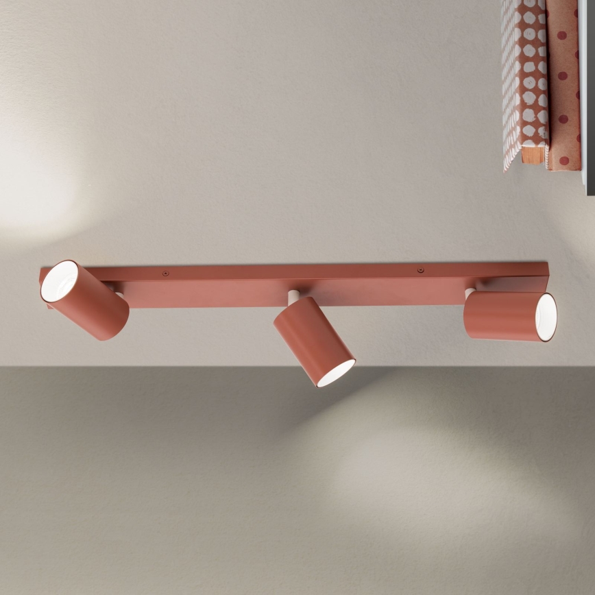 Candeeiro de focos PENN 3xGU10/13W/230V cor tijolo