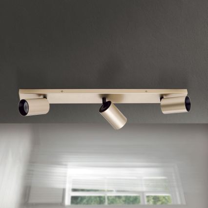 Candeeiro de focos SEAN 3xGU10/13W/230V dourado