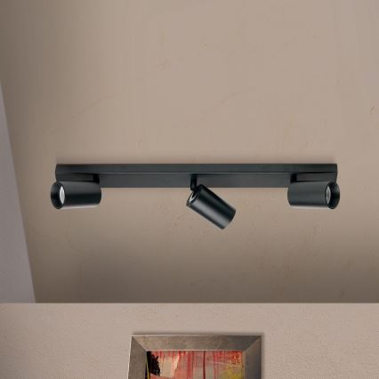 Candeeiro de focos SEAN 3xGU10/13W/230V preto