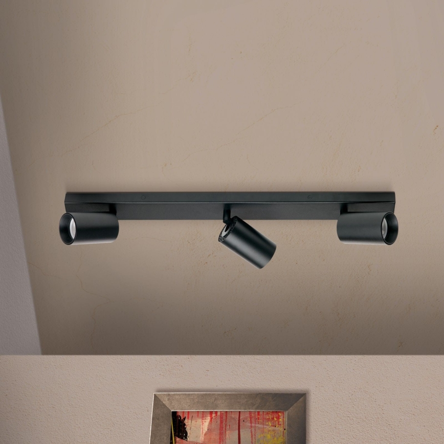 Candeeiro de focos SEAN 3xGU10/13W/230V preto