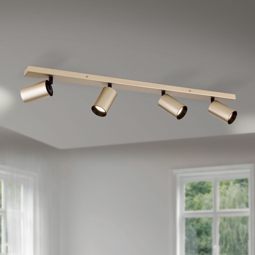 Candeeiro de focos SEAN 4xGU10/13W/230V dourado