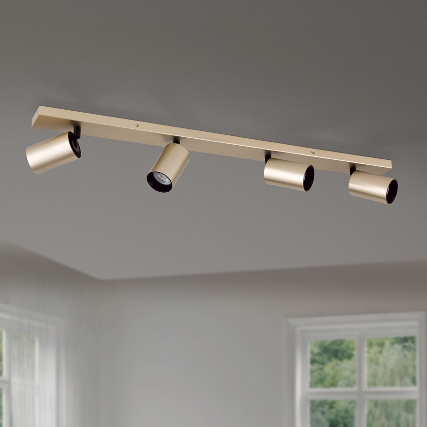 Candeeiro de focos SEAN 4xGU10/13W/230V dourado
