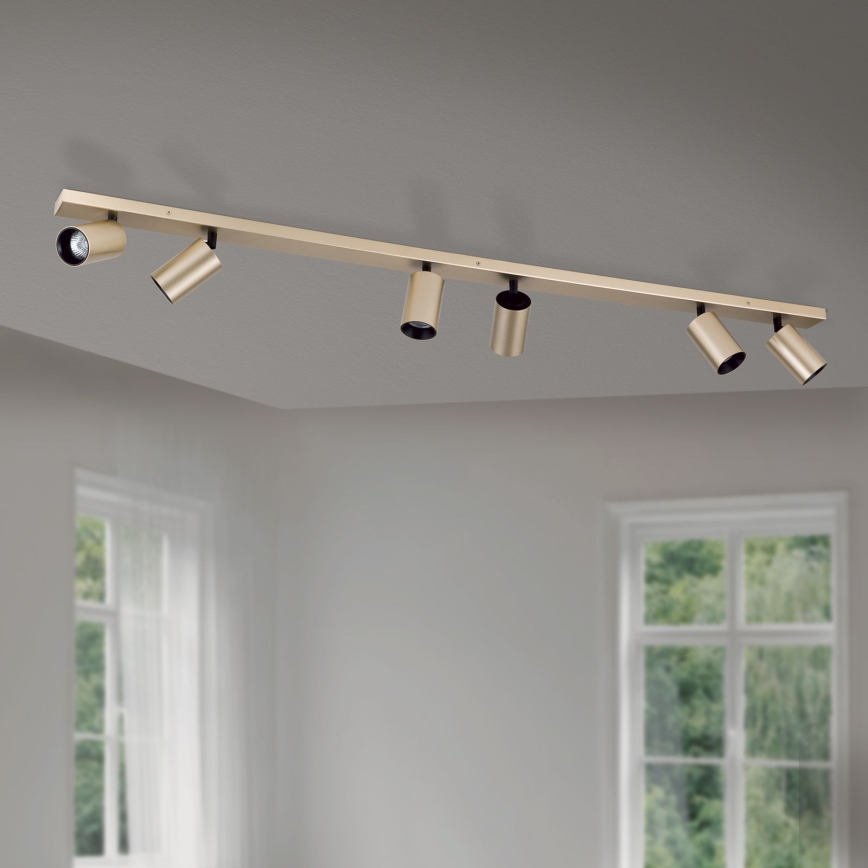 Candeeiro de focos SEAN 6xGU10/13W/230V dourado