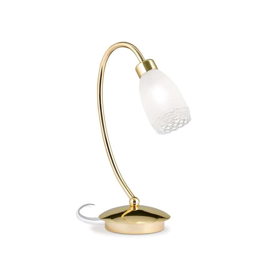 Candeeiro de mesa CARLA 1xG9/28W/230V dourado
